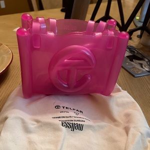 Telfar X Melissa pink clear bag-PRICE FIRM